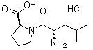 L-亮氨酰-L-脯氨酸单盐酸盐分子结构 (CAS 87178-63-0)