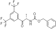 [(1S)-2-[3,5-二(三氟甲基)苯基]-1-甲基-2-氧代乙基]氨基甲酸苄酯分子结构 (CAS 871917-79-2)