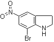 7-溴-5-硝基-1H-吲哚啉分子结构 (CAS 87240-06-0)