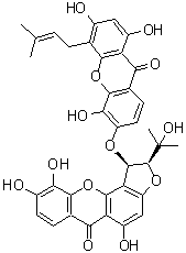 结构式 CAS# 872409-35-3, Bijaponicaxanthone C