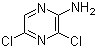2-氨基-3,5-二氯吡嗪分子结构 (CAS 873-42-7)