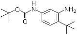 (3-氨基-4-(叔丁基)苯基)氨基甲酸叔丁酯分子结构 (CAS 873055-92-6)
