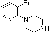 1-(3-溴吡啶-2-基)哌嗪分子结构 (CAS 87394-56-7)