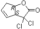 顺式-3,3-二氯-3,3a,6,6a-四氢-2H-环戊二烯并[b]呋喃-2-酮分子结构 (CAS 87411-55-0)