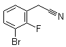 3-溴-2-氟苯乙腈分子结构 (CAS 874285-03-7)