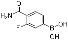 结构式 CAS# 874288-39-8, 4-氨基甲酰基-3-氟苯硼酸
