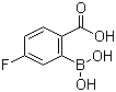 2-羧基-5-氟苯硼酸分子结构 (CAS 874290-62-7)