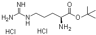 L-精氨酸叔丁酯二盐酸盐分子结构 (CAS 87459-72-1)