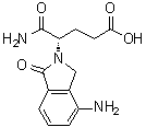 (gammaS)-4-氨基-gamma-(氨基羰基)-1,3-二氢-1-氧代-2H-异吲哚-2-丁酸分子结构 (CAS 874760-72-2)