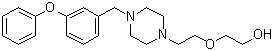 结构式 CAS# 874911-96-3, 2-[2-[4-[(3-苯氧基苯基)甲基]-1-哌嗪基]乙氧基]乙醇