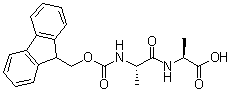 N-[芴甲氧羰基]-L-丙氨酰基-L-丙氨酸分子结构 (CAS 87512-31-0)
