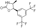 (4S,5R)-5-[3,5-双(三氟甲基)苯基]-4-甲基-1,3-恶唑烷-2-酮分子结构 (CAS 875444-08-9)