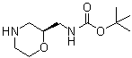 N-[(2S)-2-吗啉基甲基]氨基甲酸叔丁酯分子结构 (CAS 875551-59-0)