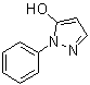 1-苯基-1H-吡唑-5-醇分子结构 (CAS 876-93-7)