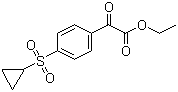2-[4-(环丙基磺酰基)苯基]-2-氧代乙酸乙酯分子结构 (CAS 876063-40-0)
