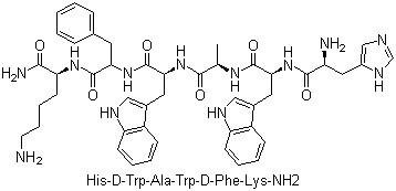 生长激素释放肽-6分子结构 (CAS 87616-84-0)