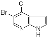5-溴-4-氯-7-氮杂吲哚分子结构 (CAS 876343-82-7)