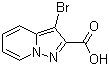 3-溴吡唑并[1,5-a]吡啶-2-羧酸分子结构 (CAS 876379-77-0)