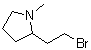 2-(2-溴乙基)-1-甲基吡咯烷分子结构 (CAS 87642-30-6)