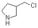 3-(氯甲基)吡咯烷分子结构 (CAS 876509-14-7)