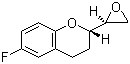 (2R)-rel-6-氟-3,4-二氢-2-(2R)-2-环氧乙烷基-2H-1-苯并吡喃分子结构 (CAS 876514-31-7)