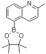 2-甲基-5-(4,4,5,5-四甲基-1,3,2-二氧硼杂环戊烷-2-基)喹啉分子结构 (CAS 876922-75-7)