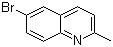 6-溴-2-甲基喹啉分子结构 (CAS 877-42-9)