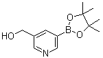 3-羟基甲基吡啶基-5-硼酸频哪醇酯分子结构 (CAS 877149-81-0)