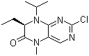 (7R)-2-Chloro-7-ethyl-7,8-dihydro-5-methyl-8-(1-methylethyl)-6(5H)-pteridinone molecular structure (CAS 877676-50-1)