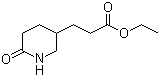 6-氧代-3-哌啶丙酸乙酯分子结构 (CAS 87850-83-7)