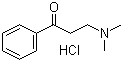 3-(二甲基氨基)苯丙酮盐酸盐分子结构 (CAS 879-72-1)
