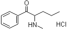 2-(甲氨基)-1-苯基-1-戊酮盐酸盐分子结构 (CAS 879669-95-1)