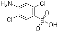 4-氨基-2,5-二氯苯磺酸分子结构 (CAS 88-50-6)