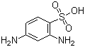 2,4-二氨基苯磺酸分子结构 (CAS 88-63-1)