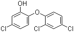 5-氯-2-(2,4-二氯苯氧基)苯酚分子结构 (CAS 88032-08-0)