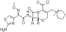 头孢吡肟分子结构 (CAS 88040-23-7)