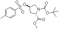 N-Boc-trans-4-tosyloxy-L-proline methyl ester molecular structure (CAS 88043-21-4)