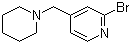 2-溴-4-[(哌啶-1-基)甲基]吡啶分子结构 (CAS 88046-02-0)