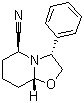 (3R,5S,8aR)-3-苯基六氢-5H-[1,3]恶唑并[3,2-a]吡啶-5-甲腈分子结构 (CAS 88056-92-2)