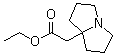 Tetrahydro-1H-pyrrolizine-7a(5H)-acetic acid ethyl ester molecular structure (CAS 88069-56-1)