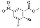 Methyl 2-bromo-3-fluoro-5-nitrobenzoate molecular structure (CAS 881415-30-1)