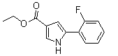 5-(2-氟苯基)-1H-吡咯-3-羧酸乙酯分子结构 (CAS 881674-06-2)