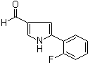 5-(2-氟苯基)-1H-吡咯-3-甲醛分子结构 (CAS 881674-56-2)