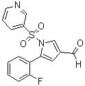 5-(2-氟苯基)-1-[(吡啶-3-基)磺酰基]-1H-吡咯-3-甲醛分子结构 (CAS 881677-11-8)