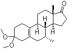 7alpha-甲基-3,3-二甲氧基-5(10)-雄烯-17-酮分子结构 (CAS 88247-84-1)