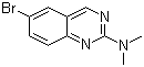 6-溴-N,N-二甲基-2-氨基喹唑啉分子结构 (CAS 882670-78-2)