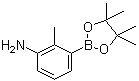 3-氨基-2-甲基苯硼酸频哪醇酯分子结构 (CAS 882678-96-8)
