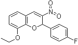 8-乙氧基-2-(4-氟苯基)-3-硝基-2H-1-苯并吡喃分子结构 (CAS 883046-50-2)
