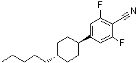 2,6-二氟-4-(反式-4-戊基环己基)苯甲腈分子结构 (CAS 88308-37-6)