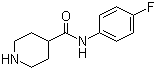 N-(4-氟苯基)哌啶-4-甲酰胺分子结构 (CAS 883106-56-7)